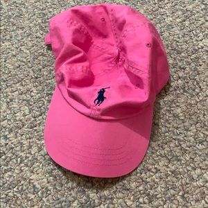 Pink polo hat